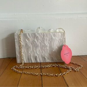 Agua Bendita x Target acrylic marble-look purse